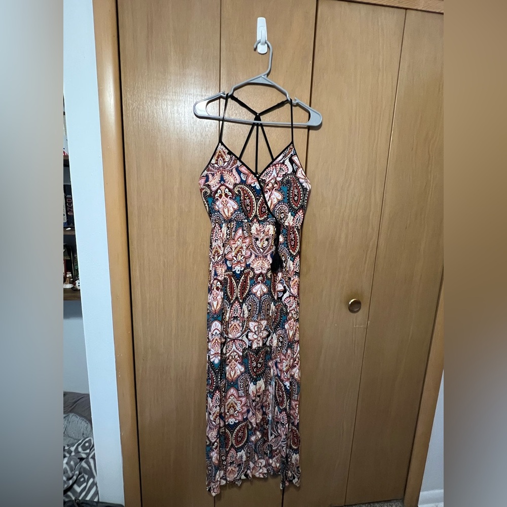 Xhilaration Multicolor Paisley Maxi Dress